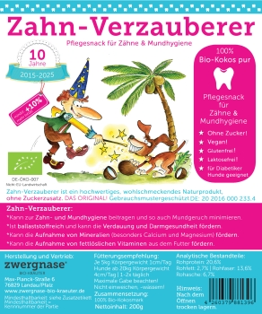 Zahn-Verzauberer 180g +10% Snack Kokos PUR, bio