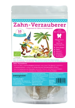 Zahn-Verzauberer 180g +10%  Bio-Kokos Zahn- und Mundhygiene-Snack für Hunde