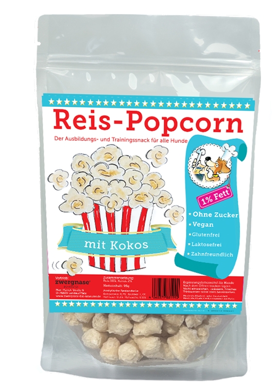 Reis-Popcorn mit Kokos